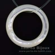 Mother-of-pearl round shape - 25 mm diameter