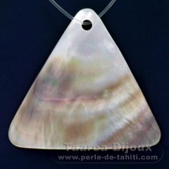 Tahitian mother-of-pearl Triangle shape - 40 x 44 mm