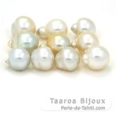 Lot of 10 Australian Pearls Baroque D from 13.5 to 15.6 mm