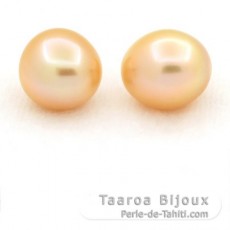 Lot of 2 Australian Pearls Semi-Baroque C 10.5 and 10.6 mm