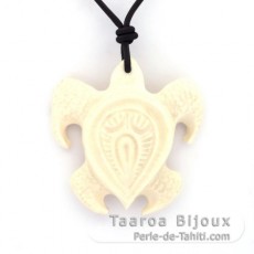 Turtle Pendant in Bone