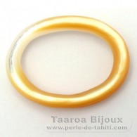 Mother-of-pearl oval shape - 30 x 20 x 2.5 mm