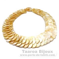 Australian Mother-of-pearl necklace - Length = 45 cm