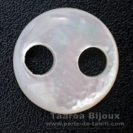 Mother-of-pearl round shape - 15 mm diameter
