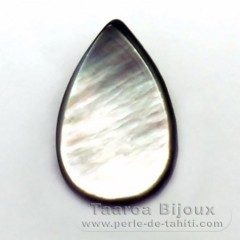 Tahitian Mother-of-pearl drop shape - 24 x 15 mm