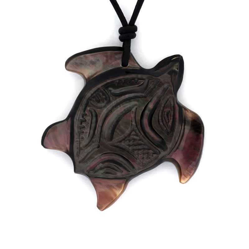 Tahitian Mother-of-Pearl Turtle Pendant