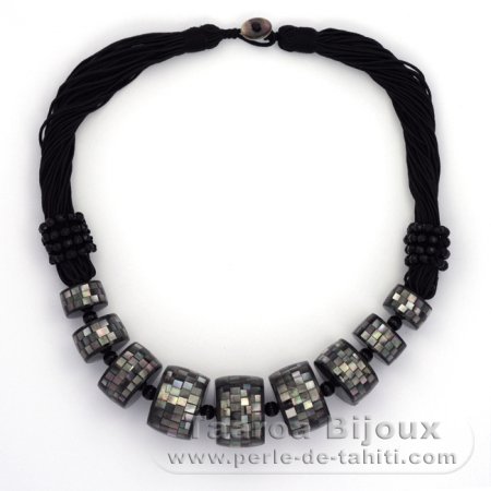 Tahitian Mother-of-pearl necklace - Length = 52 cm