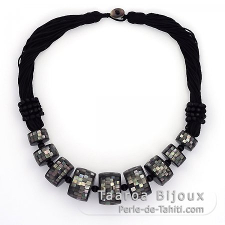 Tahitian Mother-of-pearl necklace - Length = 50 cm