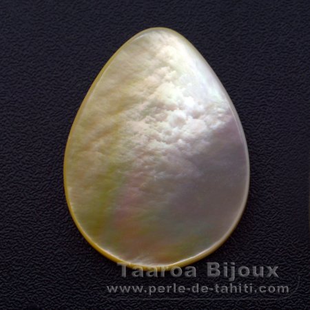 Australien mother-of-pearl drop shape - 25 x 20 mm
