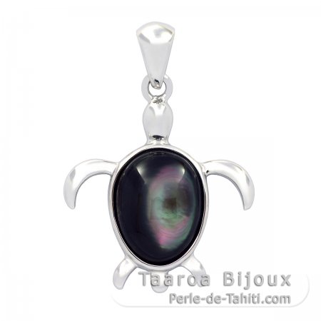 Tahitian Mother-of-Pearl Turtle Pendant