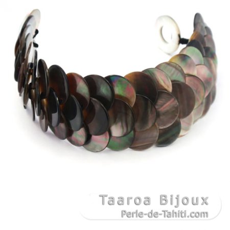 Tahitian Mother-of-pearl bracelet - Length = 21 cm