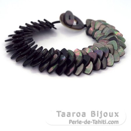 Tahitian Mother-of-pearl bracelet - Length = 19 cm