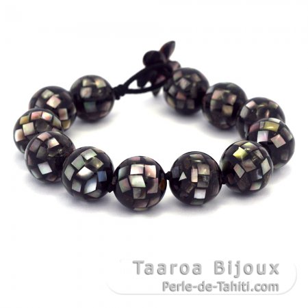 Tahitian Mother-of-pearl bracelet - Length = 19 cm