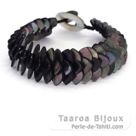 Tahitian Mother-of-pearl bracelet - Length = 20 cm