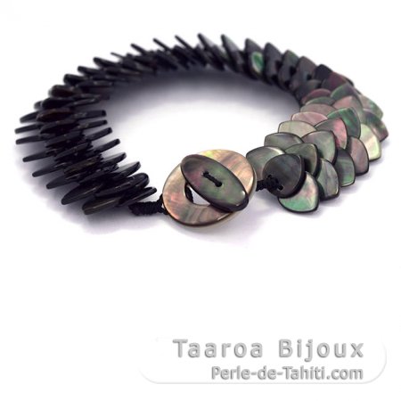 Tahitian Mother-of-pearl bracelet - Length = 20 cm