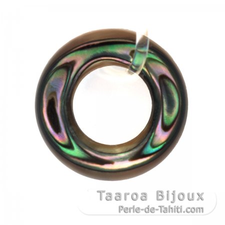 Mother-of-pearl ring shape - 12 mm diameter
