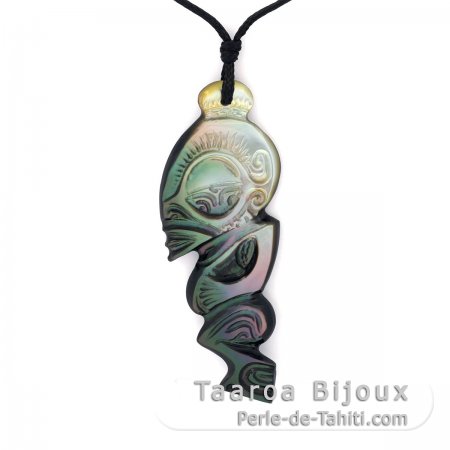 Tahitian Mother-of-Pearl Tiki Pendant
