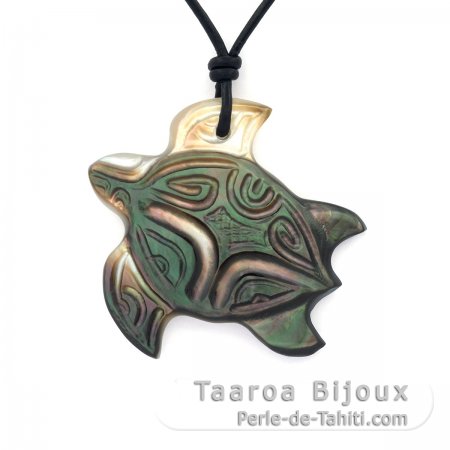 Tahitian Mother-of-Pearl Turtle Pendant