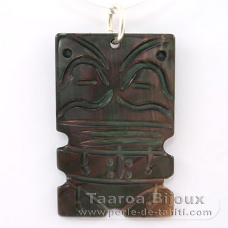 Mother-of-Pearl Tiki Pendant - Free Gift for purchases over %s