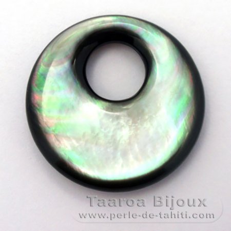 Tahitian mother-of-pearl round shape  - 25 mm diameter