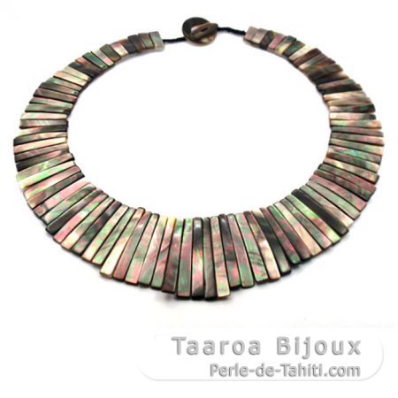Tahitian Mother-of-pearl necklace - Length = 40 cm