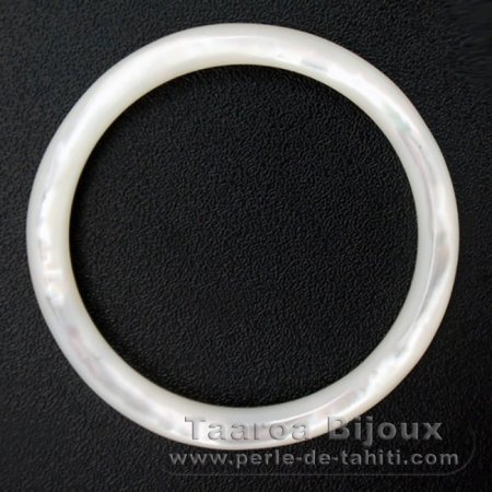 Mother-of-pearl round shape - 40 mm diameter