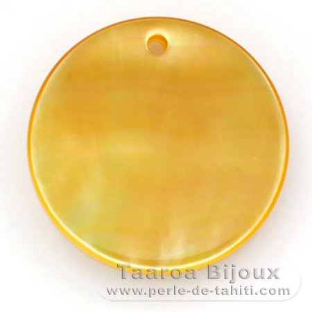 Mother-of-pearl round shape - 20 mm diameter