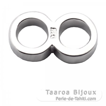 Double Ring - Silver - Length = 10.9 mm
