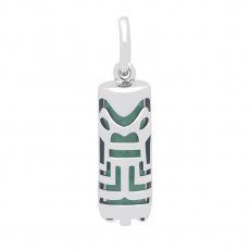 Silver and Aventurine Tiki - 15 mm - Abundance