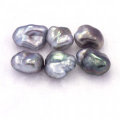 Batch of 6 Tahitian Keishis - 2 gr