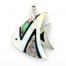 Tahitian Mother-of-Pearl Fish Pendant