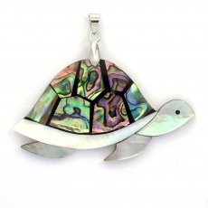 Tahitian Mother-of-Pearl Turtle Pendant
