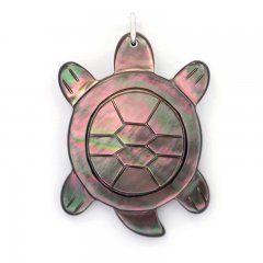 Tahitian Mother-of-Pearl Turtle Pendant