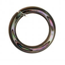 Abalone Mother-of-pearl ring shape - 18 mm diameter