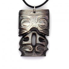 Tahitian Mother-of-Pearl Tiki Pendant