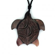 Tahitian Mother-of-Pearl Turtle Pendant