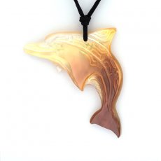 Tahitian Mother-of-Pearl Dolphin Pendant