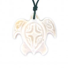 Turtle Pendant in Bone
