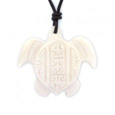 Turtle Pendant in Bone