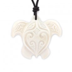Turtle Pendant in Bone