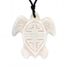 Turtle Pendant in Bone
