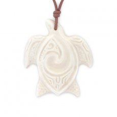 Turtle Pendant in Bone