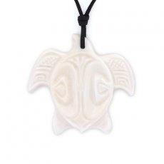 Turtle Pendant in Bone