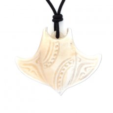Manta Ray Pendant in Silver