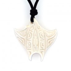 Manta Ray Pendant in Silver