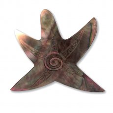 Tahitian mother-of-pearl Star shape - Dimensions: 63 x 60 mm