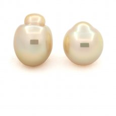 Lot of 3 Australian Pearls Semi-Baroque C from 12 to 12.1 mm