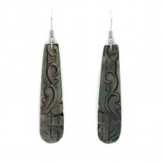 Tahitian Mother-of-Pearl Earrings - 52 x 12 mm