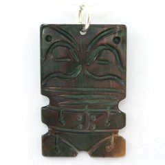 Tahitian Mother-of-Pearl Tiki Pendant