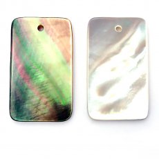 Tahitian mother-of-pearl rectangle shape - 27 x 16 mm